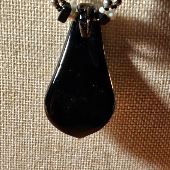 Murano Style Glass Calla Lily Necklace - Picture 6 of 6